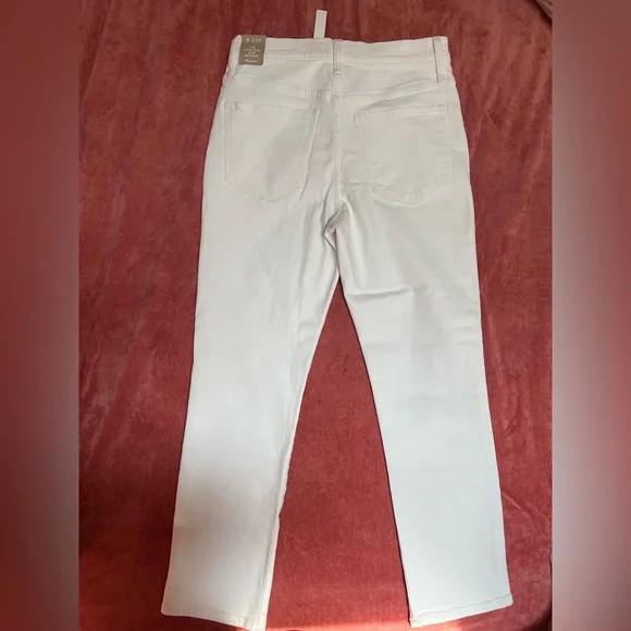 Madewell High-Rise Slim Boyjean - White - Picture 4 of 6